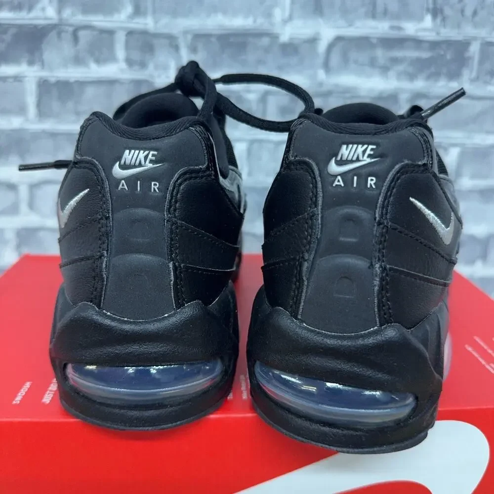 Nike Air Max 95 OG Big Bubble Triple Black Patent IB6397-001 Womens Size 7 New